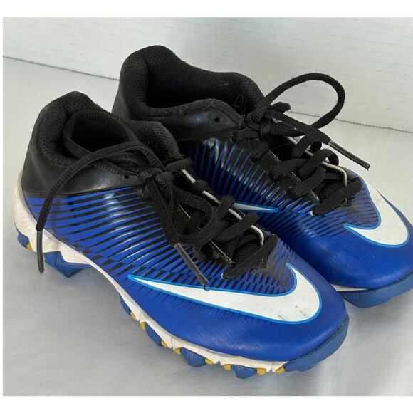 NIKE Kids Vapor Shark 2 Baseball-Football Cleats-Blue/Black-Outstanding-Size 12C - Picture 1 of 6